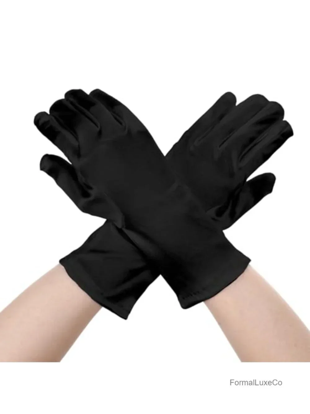 Wrist Length Satin Gloves for Women Wedding Bridal Opera Tea Party 1920s